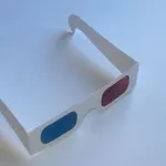 Картонные 3D анаглифные очки (красно-синие)