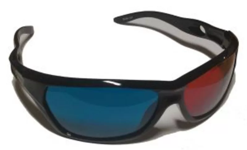 Пластиковые стерео очки 3D красно-синие (red/cyan) анаглиф