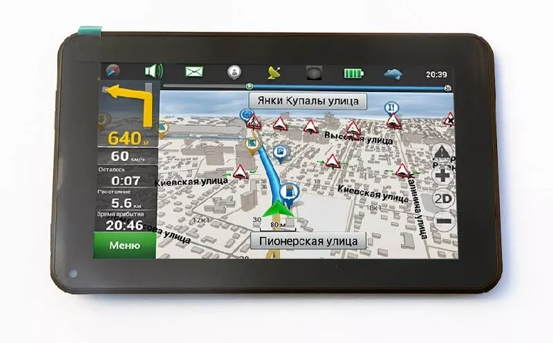 GPS-навигатор для автомобиля с видеорегистратором.